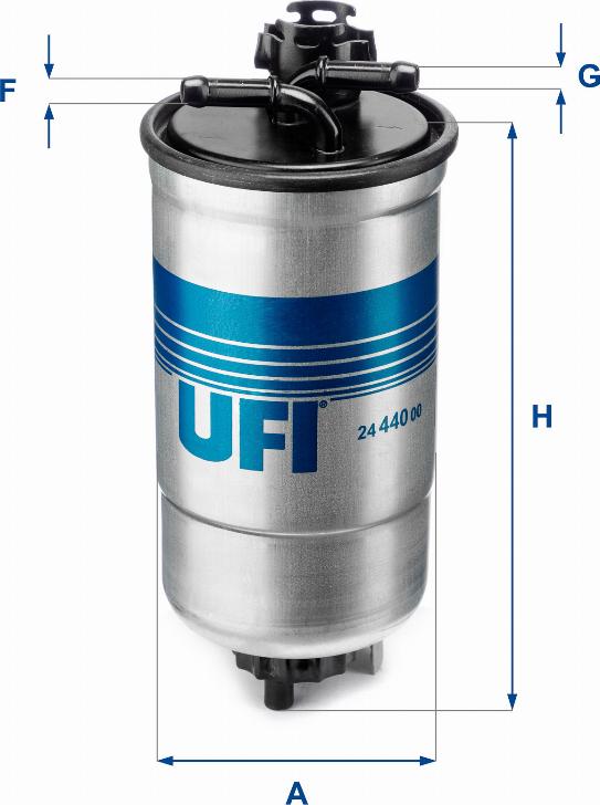 UFI 24.440.00 - Polttoainesuodatin inparts.fi