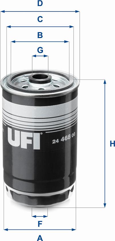 UFI 24.468.00 - Polttoainesuodatin inparts.fi