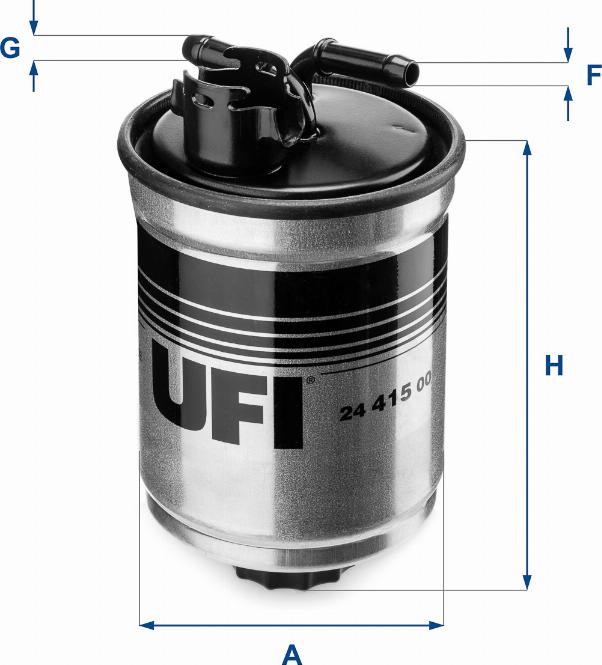 UFI 24.415.00 - Polttoainesuodatin inparts.fi