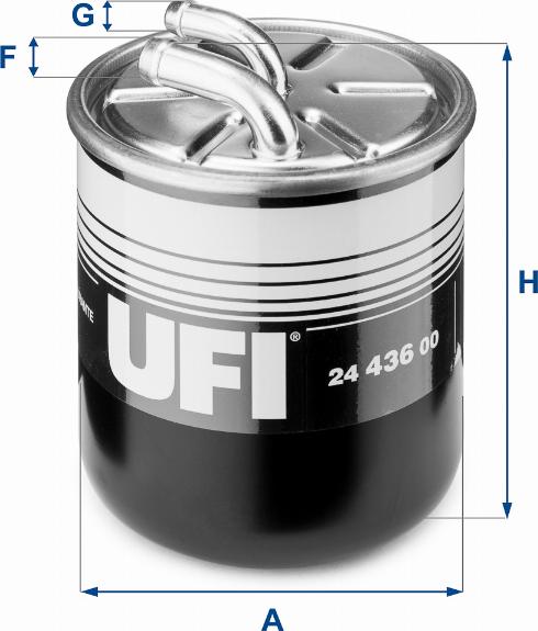 UFI 24.436.00 - Polttoainesuodatin inparts.fi