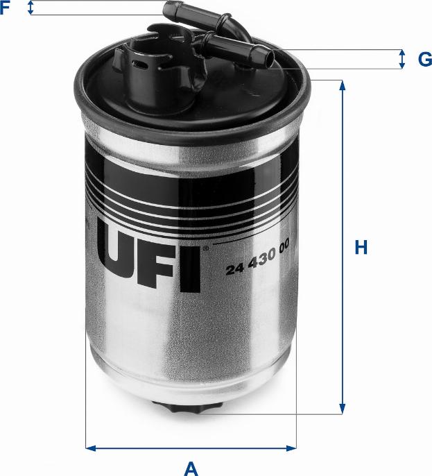 UFI 24.430.00 - Polttoainesuodatin inparts.fi