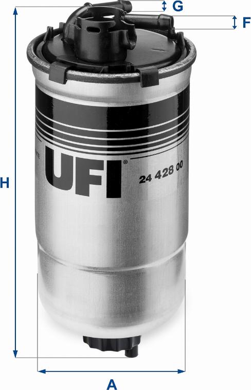 UFI 24.428.00 - Polttoainesuodatin inparts.fi