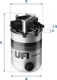 UFI 24.095.00 - Polttoainesuodatin inparts.fi