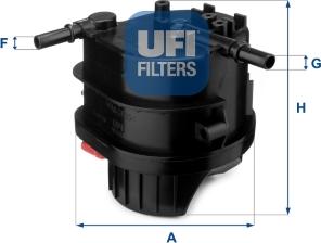 UFI 24.015.00 - Polttoainesuodatin inparts.fi