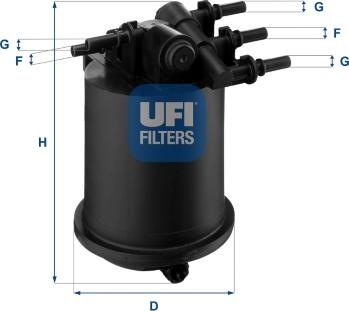 UFI 24.086.00 - Polttoainesuodatin inparts.fi