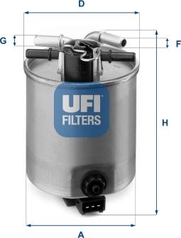 UFI 24.025.01 - Polttoainesuodatin inparts.fi