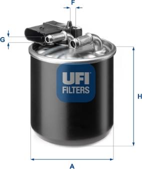 UFI 24.194.00 - Polttoainesuodatin inparts.fi