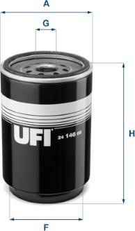 UFI 24.146.00 - Polttoainesuodatin inparts.fi