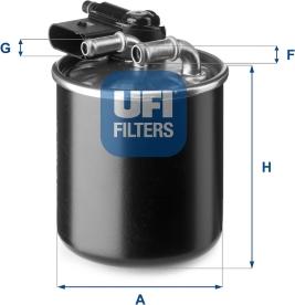 UFI 24.148.00 - Polttoainesuodatin inparts.fi