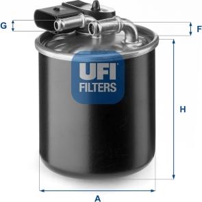 UFI 24.150.00 - Polttoainesuodatin inparts.fi