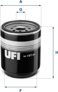 UFI 24.157.00 - Polttoainesuodatin inparts.fi