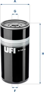 UFI 24.121.00 - Polttoainesuodatin inparts.fi