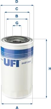 UFI 24.313.00 - Polttoainesuodatin inparts.fi