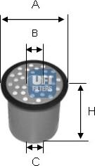 UFI 24.388.00 - Polttoainesuodatin inparts.fi