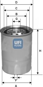 UFI 24.339.00 - Polttoainesuodatin inparts.fi