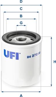 UFI 24.370.00 - Polttoainesuodatin inparts.fi