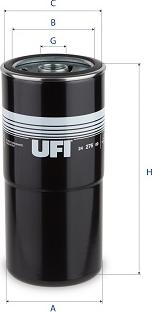 UFI 24.276.00 - Polttoainesuodatin inparts.fi