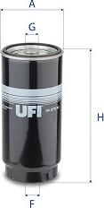 UFI 24.273.00 - Polttoainesuodatin inparts.fi
