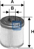 UFI 25.588.00 - Öljynsuodatin inparts.fi