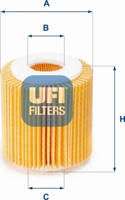 UFI 25.056.00 - Öljynsuodatin inparts.fi