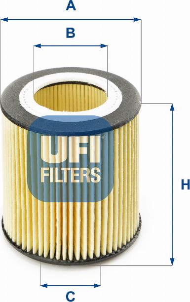 UFI 25.058.00 - Öljynsuodatin inparts.fi