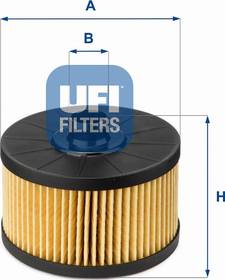 UFI 25.145.00 - Öljynsuodatin inparts.fi