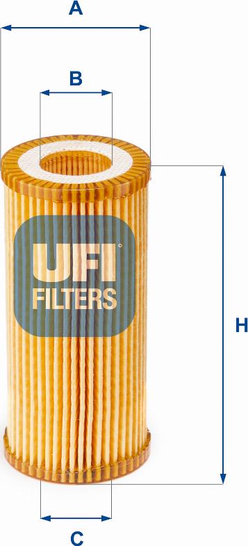 UFI 25.153.00 - Öljynsuodatin inparts.fi