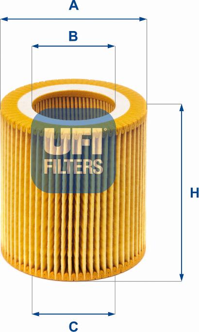 UFI 25.171.00 - Öljynsuodatin inparts.fi