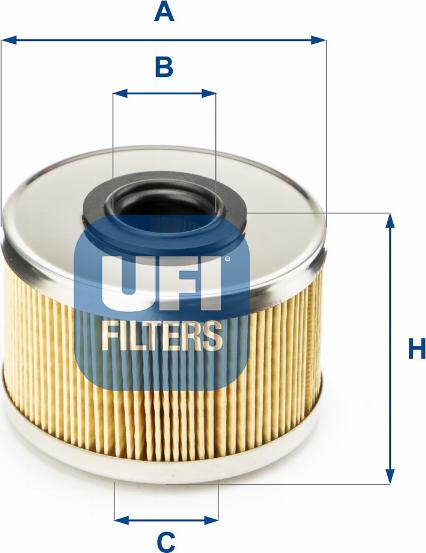 UFI 26.686.00 - Polttoainesuodatin inparts.fi