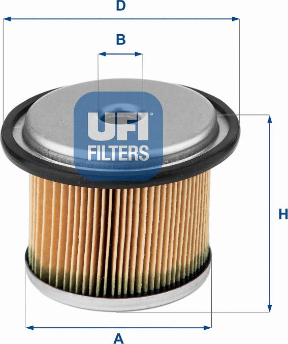 UFI 26.676.00 - Polttoainesuodatin inparts.fi