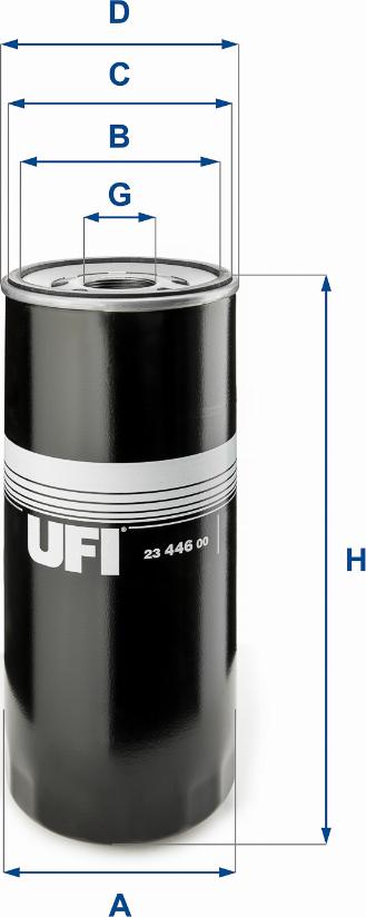 UFI 23.446.00 - Öljynsuodatin inparts.fi