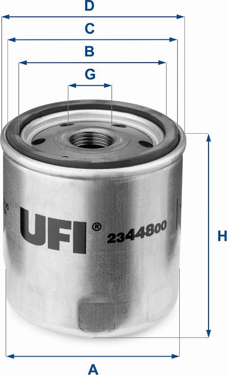 UFI 23.448.00 - Öljynsuodatin inparts.fi