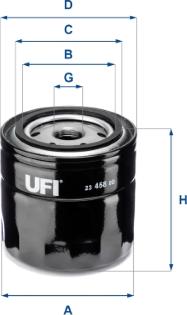 UFI 23.458.00 - Öljynsuodatin inparts.fi