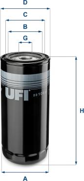 UFI 23.106.01 - Öljynsuodatin inparts.fi