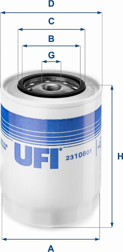 UFI 23.108.01 - Öljynsuodatin inparts.fi