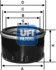 UFI 23.687.00 - Öljynsuodatin inparts.fi