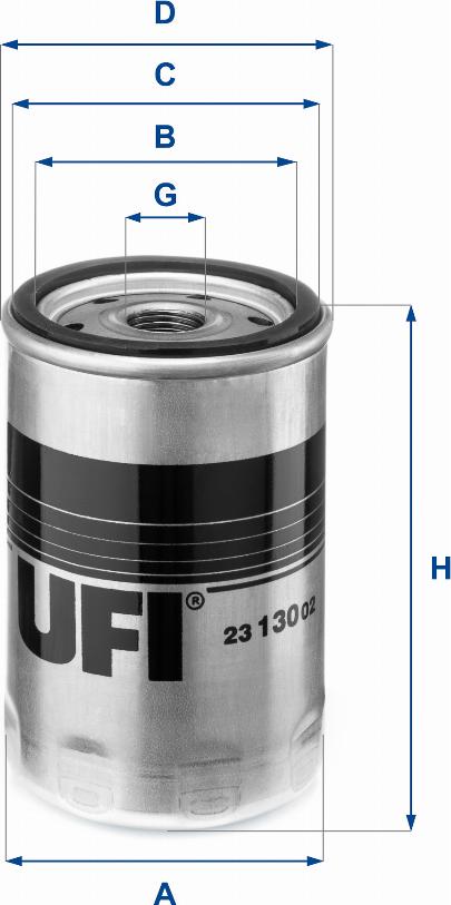 UFI 23.130.02 - Öljynsuodatin inparts.fi