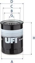 UFI 23.121.00 - Öljynsuodatin inparts.fi