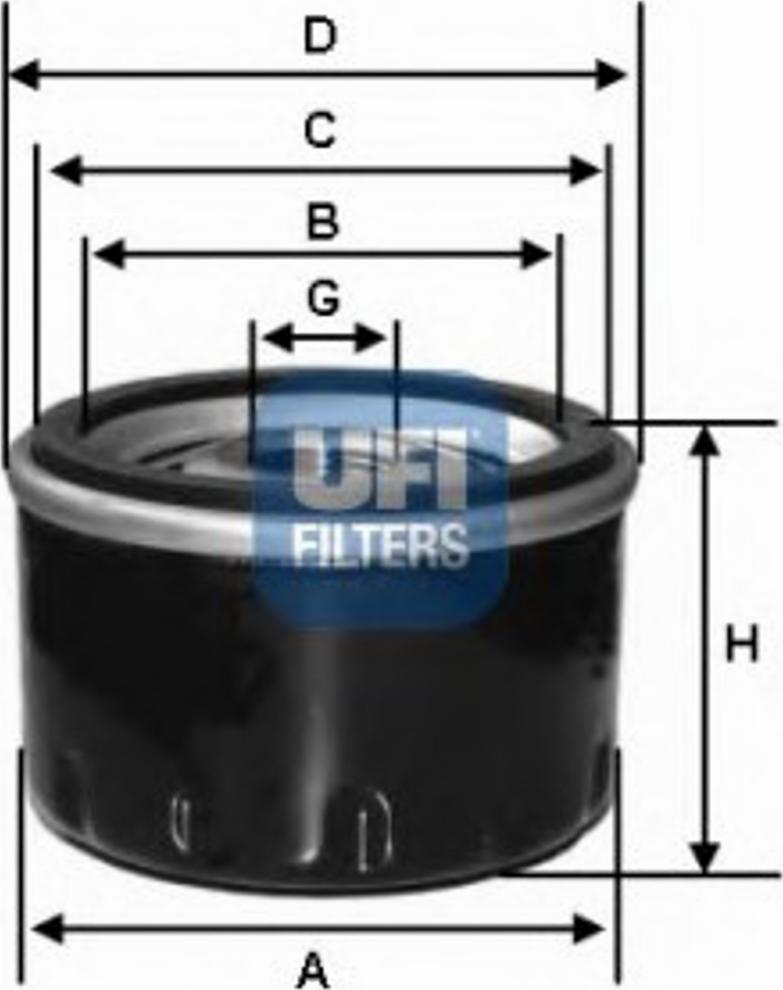 UFI 23.171.01 - Öljynsuodatin inparts.fi