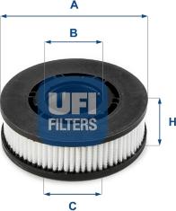 UFI 27.689.00 - Suodatin, kampikammiotuuletus inparts.fi