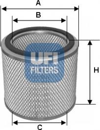 UFI 27.724.00 - Ilmansuodatin inparts.fi