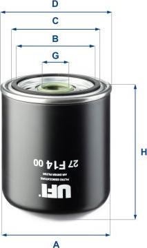 UFI 27.F14.00 - Ilmansuodatin inparts.fi