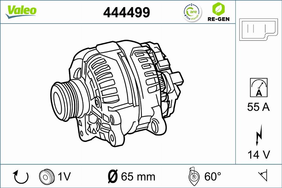 Valeo 444499 - Laturi inparts.fi