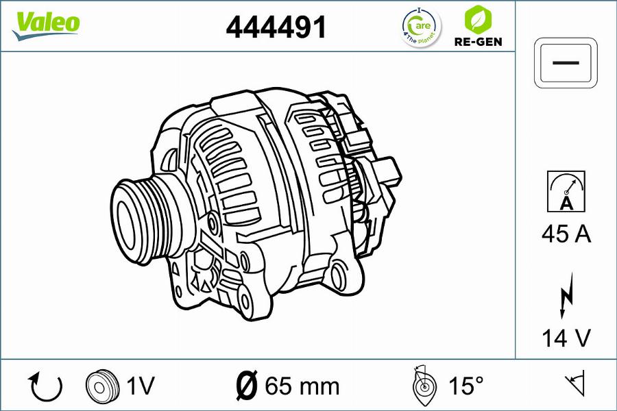 Valeo 444491 - Laturi inparts.fi