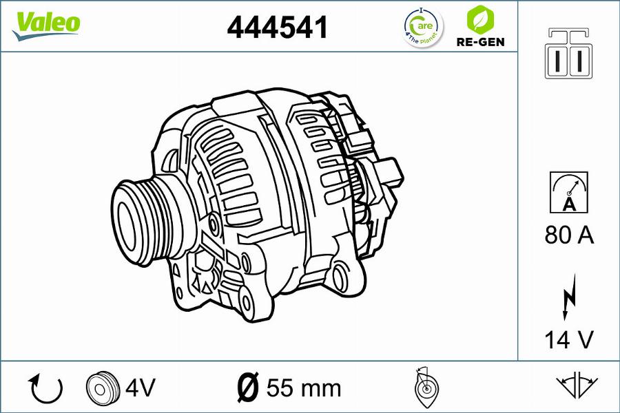 Valeo 444541 - Laturi inparts.fi