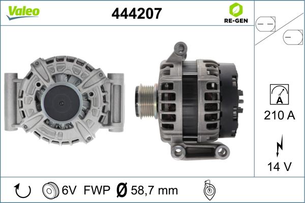 Valeo 444207 - Laturi inparts.fi