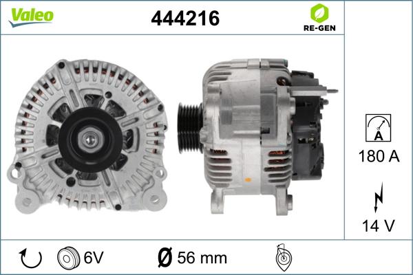 Valeo 444216 - Laturi inparts.fi