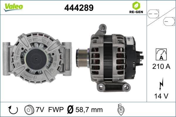 Valeo 444289 - Laturi inparts.fi