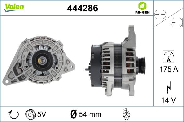 Valeo 444286 - Laturi inparts.fi