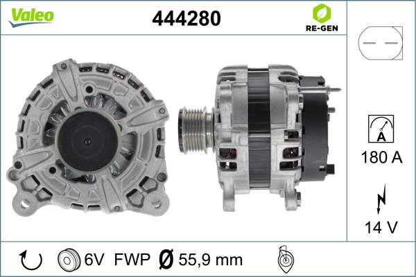 Valeo 444280 - Laturi inparts.fi